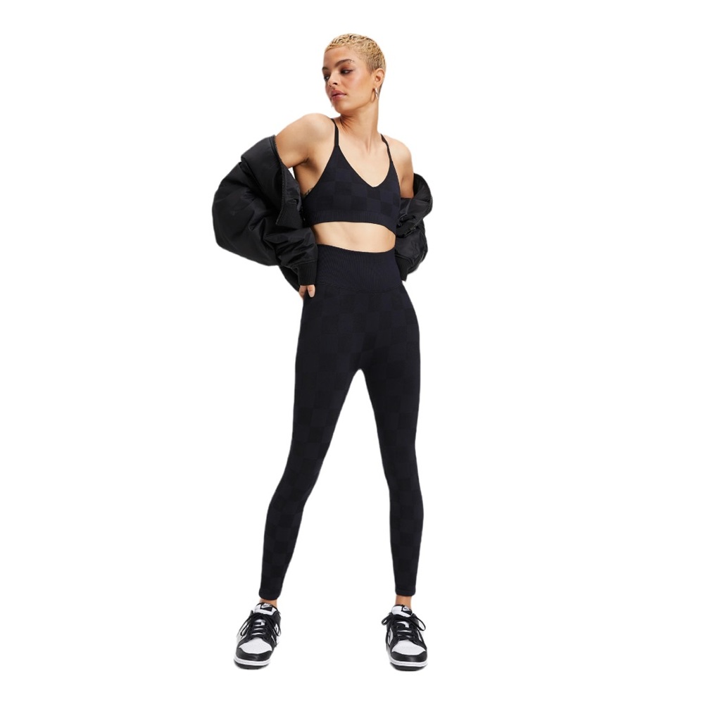 Good American shine jacquared legging